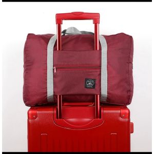 Tas travel wanita jumbo Tas travel besar lipat hand carry anti air Travel fold bag waterproof organizer D24