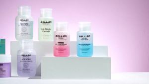 Gellen Acetone Remover for Quick Dry Polish/Gel/Glue Pump Head 3 In 1 Soak Off Gel Remover Infused with Aloe & Glycerin Moisturizing Formula Home Mani 8 Fl.Oz