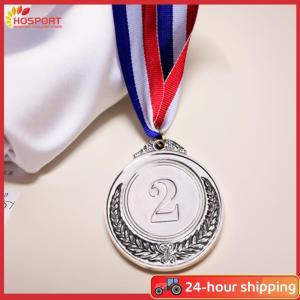 【HOSPORT】10Pcs Bronze Award Medals Zinc Alloy Winner Medals with Neck Ribbon Winner Reward Badge 2 Inch for Kids Childrens Events