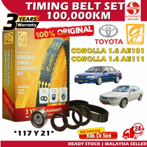 S2U Gaido Timing Belt Toyota Corolla 1.6 AE101 AE111 117Y21 100000KM Belting Kereta