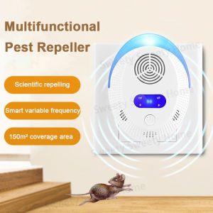 Ultrasonic Pest Repeller Pest Repellent Pest Reject Intelligent Repeller Lizard Repellent Anti Mosquito Mouse Pest Control Rejector Home Insect Killer (Malaysia Plug) 超声波驱虫器
