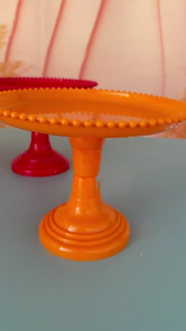 Elevated Plastic Cake Stand for Dessert Party Display with Nonslip Base Fruits Serving Tray for Home Event