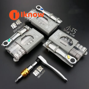 I know Socket Set Car Repair Tool Ratchet Set Torque Wrench MiNi Portable Two-way Closely Set of Screwdriver Ratchet