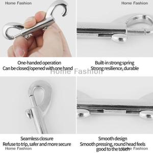 [COD] Home Fashion Double Ended Bolt Snap Hooks Heavy Duty Trigger Chain Marine Grade Metal Clips For Farm Use Water Bucket Dog Leash Horse Tack