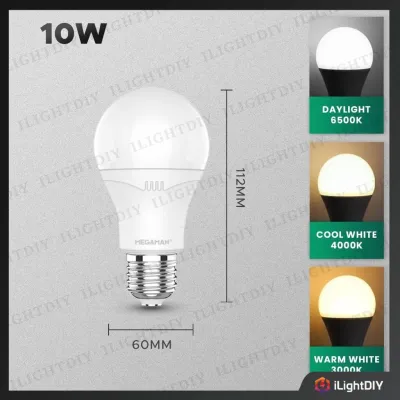 MEGAMAN 3W/5W/7W/10W/12W/15W E27 CLASSIC LED LIGHT BULB