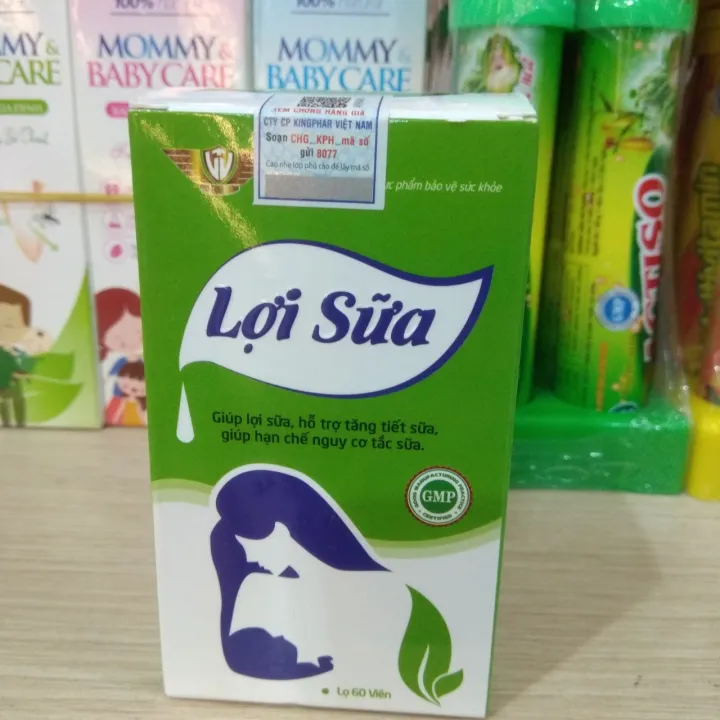 Viên uống Lợi Sữa kingphar - Giúp lợi sữa , kích sữa về nhanh và đều , thông tắc tia sữa , sữa luôn đặc và thơm , mẹ nhanh về vóc dáng- hộp 40 viên