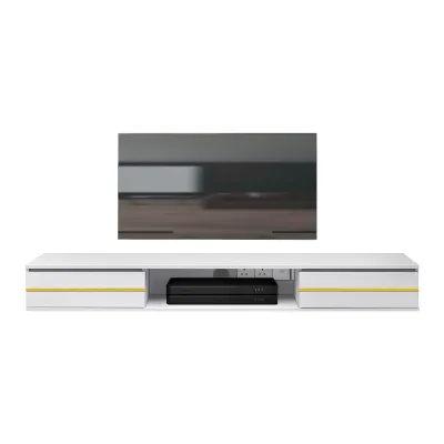 Living Mall Garnet Floating TV Console with Built-in Socket in 4 Model Colours