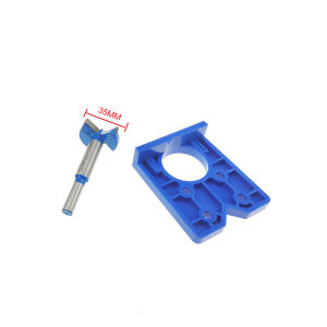 Drill Bits Set for Hinge with Concealed Hinge Boring Jig 2Pcs Wood Cutter Carpenter Woodworking Diy Tools Wood Furniture Door Cabinets Hinge Installation Tool