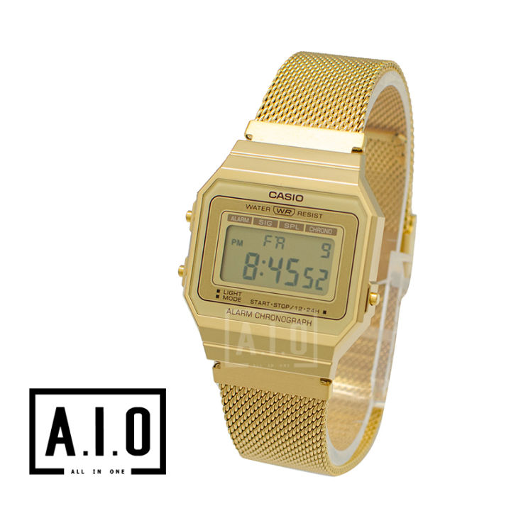 [100% ORIGINAL] Casio Vintage Standard Digital Gold Ion Plated