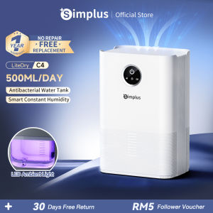 Simplus Dehumidifier丨500ml/Day丨1L Water Tank丨Home Dehumidifying Drying <46dB丨Quiet Moisture Saving丨Lite Dry-C4