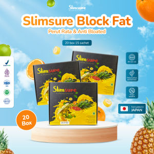 Slimsure - Block Fat [20 Box] | Fiber Drink Tinggi Serat Penurun Berat Badan | Minuman Tinggi Serat