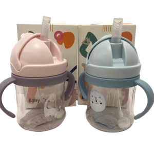 Baby Drinking Bottle Children Straw Cup Learning Cups 250ML BPA Free