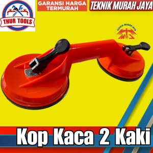 Thur Tools Alat Kop Angkat Kaca 2 Kaki Bodi ABS Tebal Suction Cup Kaca Granite Tile Kayu 100 KG Xenon Benz