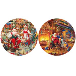 QIANZHUO DIY 3D Rotating Puzzle Cat 360° Rotating Double Sided Rotating Ball Toy Curved Plastic Puzzle Creative Spinners Ball Jigsaw Housewarming Gift