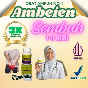 AMPUH Obat Ambeien / Wasir mengatasi benjolan BAB berdarah Herbalubna Hemozin