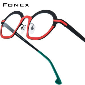 FONEX Titan nguyên chất Gọng kính Phụ Nữ 2025 thời trang mới thiết kế thương hiệu kính mắt cổ điển cho nam Cổ Điển Vòng Nhật Bản Eyewear 85828