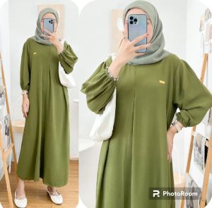DRESS GAMIS KRINGKEL LD 120CM DRESS LEBARAN VIRAL MASA KINI