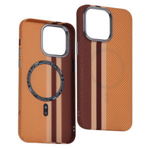 Abstract Grid Relief Carbon Color Magnetic Case for iPhone 17 16 15 Pro Max Hard Shell Plaid Hidden Magnet Cover Armor Shields