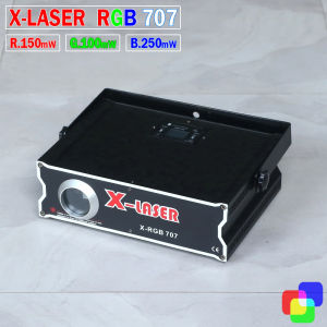 Programmable Laser Show RGB Projector Animasi Effect DJ Disko Panggung Stage DMX ILDA Party Proyektor X-Laser 707 Full Color