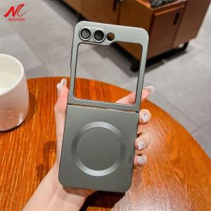 Luxury Matte Case for Samsung Galaxy Z Flip 8 ZFlip 3 4 5 6 5G Liquid Silicone for Magnetic Cover for Samsung Z Flip8 Flip6