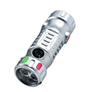 High Intensity Flashlight with Long Range Shooting Function Outdoor Strap Triple Light Source Telescopic Zoom Laser Wick Searchlight三光源多功能激光手电筒