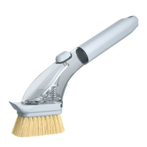 Kitchen Dishwashing Brush Long Handle Dish Brush Liquid Soap Dispenser Cleaner Dish Scrubber Brush Kitchen Cleaning Tools