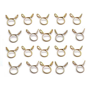 RGFV Automobiles for Motorcycle Metal Fastener M5-M14 Air Tubing Fuel Line Hose Clips Hose Clamp Water Pipe Tubing Spring Clamps