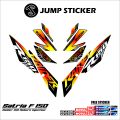 Stiker striping satria f 150 injeksi grafis variasi 018. 