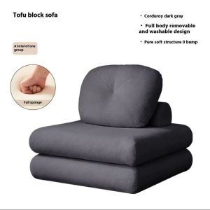 โซฟาพับได้ที่ทันสมัยสะดวกสบายพร้อมการออกแบบถอดออกได้และทำความสะอาดได้