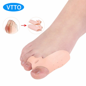VTTO 1 Cặp Dụng Cụ Tách Ngón Chân Cái Bằng Gel Silicon Dụng Cụ Mát Xa Chăm Sóc Móng Chân Điều Chỉnh Chứng Vẹo Ngón Chân Cái Giảm Đau Bàn Chân
