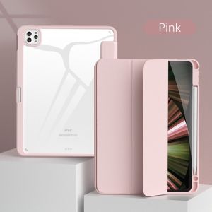 For iPad Case Cover Pro11/13 M5 Mini 6/A17 Pro 12.9 A16 Air 11 13 inch M2 M3 2 3 4 5 10.2 9.7 10th Gen Pen Slot