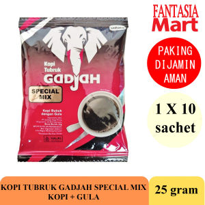 KOPI TUBRUK GADJAH SPECIAL MIX PACK ISI 10 SACHET 23 GRAM FANTASIA DENGAN PAKING AMAN