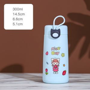 Botol Minum kaca Nice Day 300ML / Botol Kaca Thermos  Botol Minum Kaca BPA FREE
