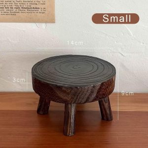 【𝗔𝗦𝗛】Wooden Plant Stand Shelf Balcony Flower Pot Home Deco Holder Flower Pot Base Succulent Indoor Outdoor Display