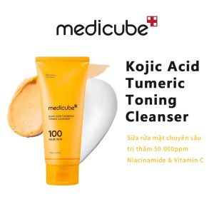 Sữa Rửa Mặt Sạch Sâu Dưỡng Sáng Da Medicube kojic acid tumeric toning cleanser 120g