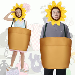 Cross-border potted plants cosplay cosplay halloween parent-child party show flower pot show costume