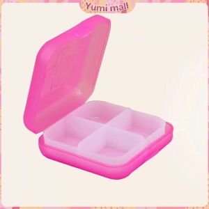 Yumi กล่องยา มินิ กล่องสีสันลูกกวาด หลายช่อง กล่องยาแบบพกพา สปอตสินค้า Cross-packing pill box