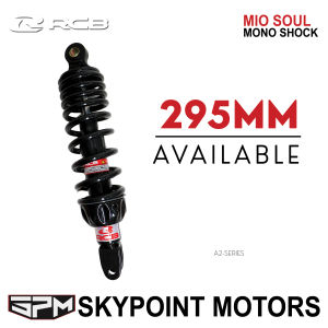 RCB MONO SHOCK A2-SERIES MIO SOUL 295MM BLACK FOR MOTORCYCLE (9712-081)