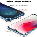 For Vivo Y11 2019 1906 1906_20 Clear Jelly Case Flexible Silicone Drop Cushion Back Cover with Four Reinforced Anti-drop Protective Corners. 