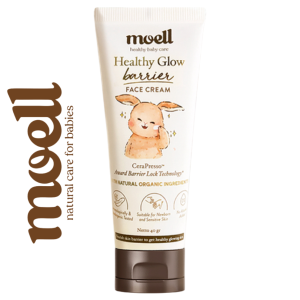 [BPOM] MOELL Face Cream 40gr Healthy Glow Barrier With Plant Based Probiotics Panthenol Suitable For Sensitive Skin - Skincare Untuk Bayi & Anak-anak (Pelembab Wajah Bayi & Anak-anak) Original