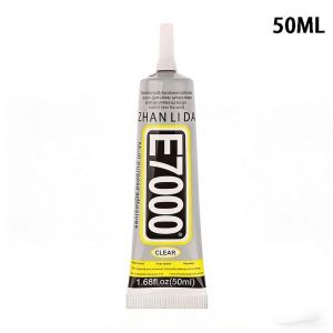 E7000 Transparent Super Glue 50ml Fast-Drying Multi-Purpose Adhesive for Fabric Plush Toys & DIY Crafts