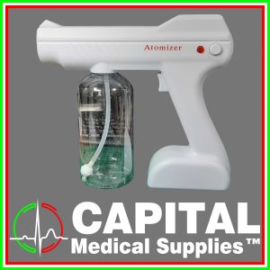 Wireless Charging Nano Atomizer Spray Gun with UV Light Color White (Healthy Lifestyle)