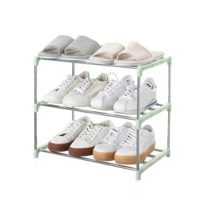 3 Tier Small Shoe Rack Lightweight Shoe Shelf Storage Organizer Space Saving for Dormitory Closet Dorm Entryway Doorway2026