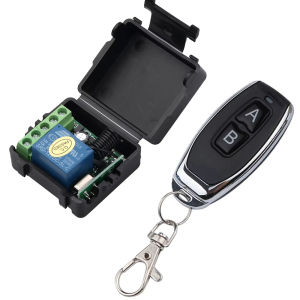 （Gantch)433Mhz Remote Control Wireless Switch DC 12V 1CH RF 10A Relay Receiver and 2CH Transmitter For Door Electromagnetic LockA