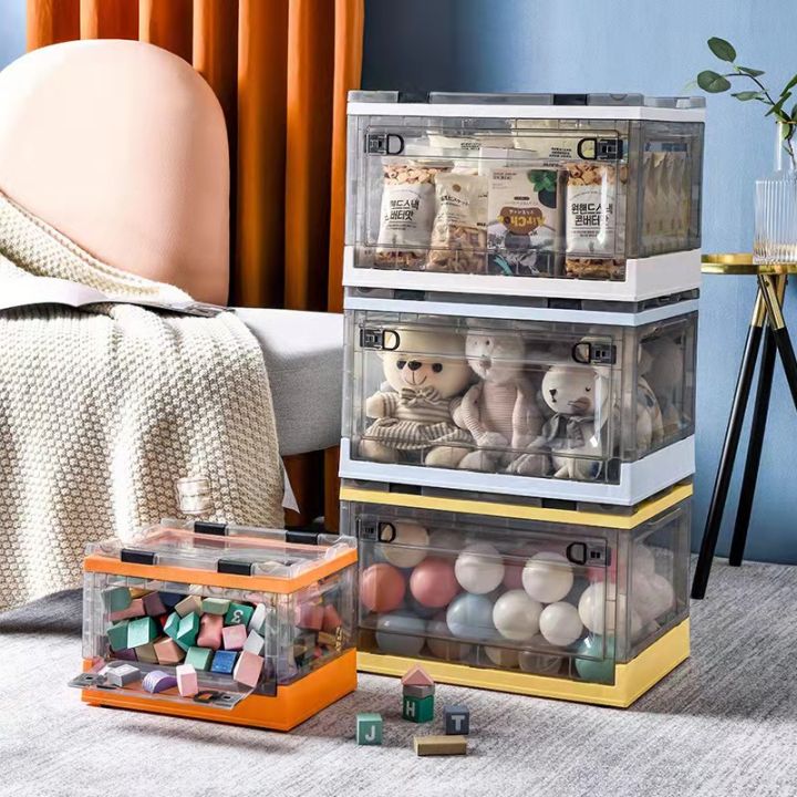 Foldable Storage Box Design Transparent Storage Bins Toy Storage - Main Image