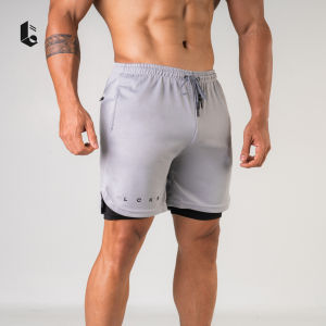 Celana 2 in 1 Legging Baselayer Manset Pendek Sepaha Multifungsi Leging Olahraga Polos Sport Compression Pants Quick Dry Lari Running Jogging Training Gym Fitness Sepeda Pria
