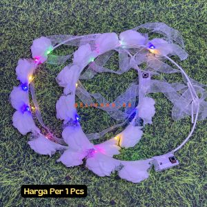 BANDO FLOWER CROWN LED  / BANDO MAHKOTA BUNGA LINGKAR NYALA / BANDO BUNGA LINGKAR LED / FLOWERCROWNLED / BANDO CANTIK NYALA