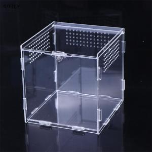🔥🔥🔥qnljgv Acrylic Transparent Reptile Breeding Box Terrarium Habitat Insect Spider Lizard Scorpion Feeding Cage Arboreal Enclosure Case