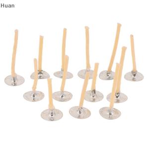 🎄【Special price】Huan ไส้ขี้ผึ้ง100ชิ้นไส้เทียนไร้ควันคุณภาพสูงพร้อมคลิปทำไส้ตะเกียงสำเร็จรูปสำหรับทำเทียนแบบ DIY สำหรับงานปาร์ตี้
