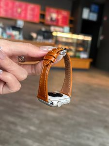 Leather Strap For Apple Watch Band 44mm 40mm 46mm 42mm 49mm Slim Wristband Bracelet For iWatch Series 11 10 9 8 SE Ultra 3 2